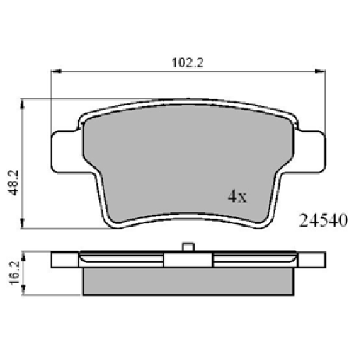 DriveTec Brake Pads DBPPAD2055