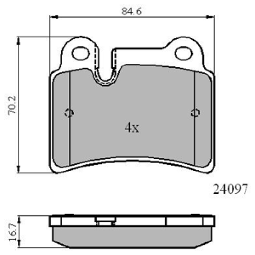 DriveTec Brake Pads DBPPAD2061