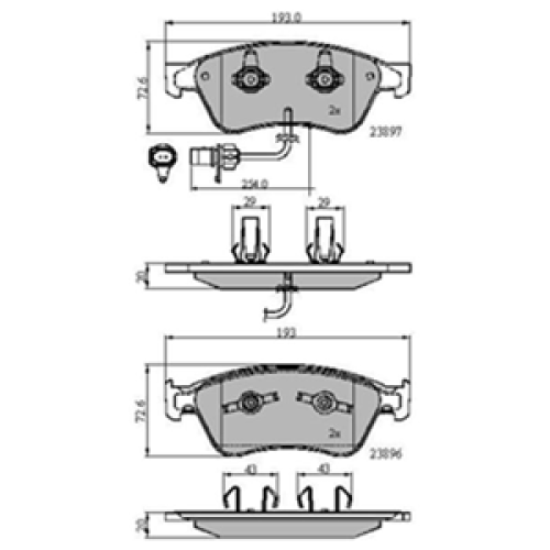 DriveTec Brake Pads DBPPAD2072