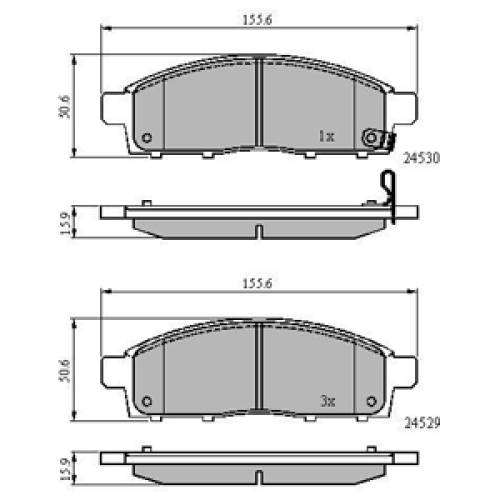 DriveTec Brake Pads DBPPAD2074