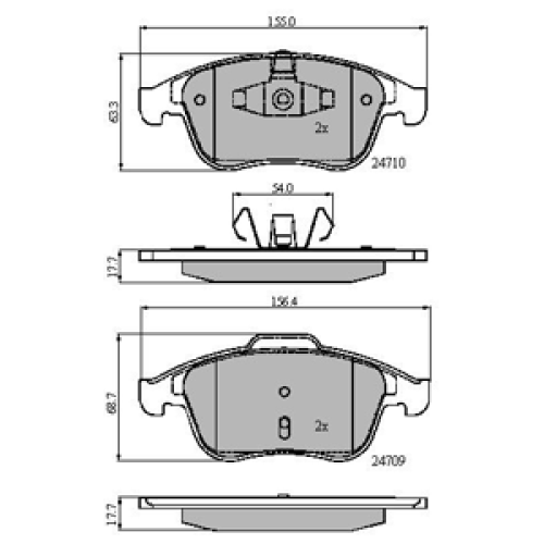 DriveTec Brake Pads DBPPAD2079
