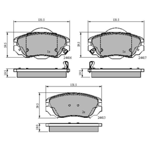 DriveTec Brake Pads DBPPAD2080
