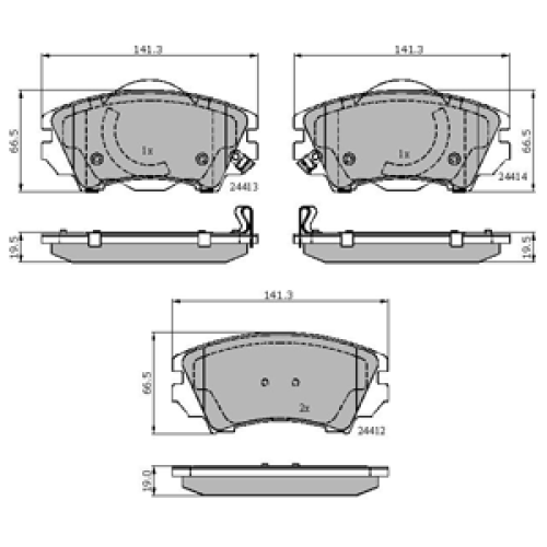 DriveTec Brake Pads DBPPAD2081