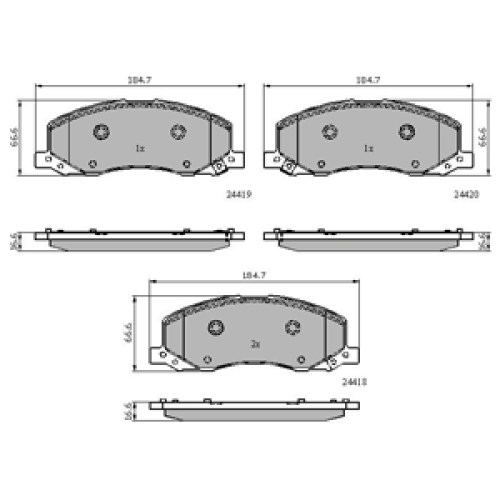 DriveTec Brake Pads DBPPAD2082