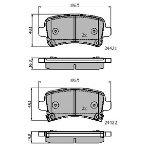 DriveTec Brake Pads DBPPAD2084