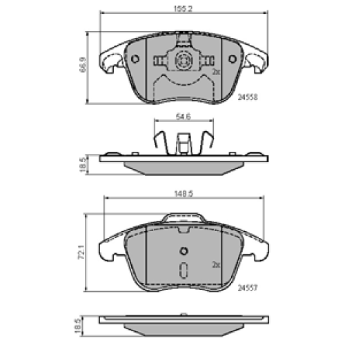 DriveTec Brake Pads DBPPAD2100