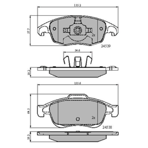 DriveTec Brake Pads DBPPAD2101