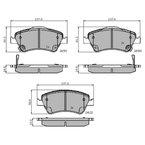 DriveTec Brake Pads DBPPAD2102