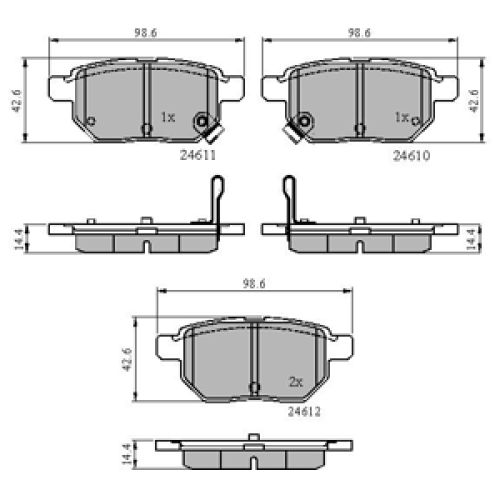 DriveTec Brake Pads DBPPAD2105