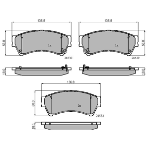 DriveTec Brake Pads DBPPAD2111