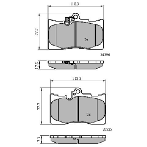 DriveTec Brake Pads DBPPAD2122