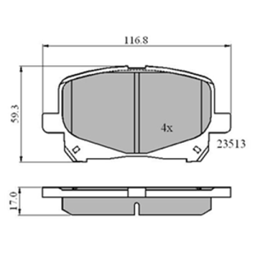 DriveTec Brake Pads DBPPAD2129