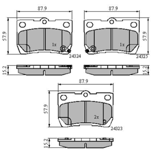 DriveTec Brake Pads DBPPAD2130