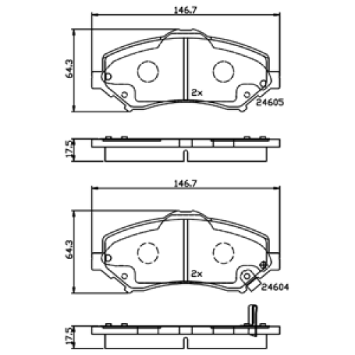 DriveTec Brake Pads DBPPAD2143
