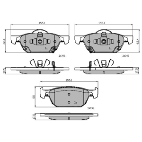 DriveTec Brake Pads DBPPAD2144