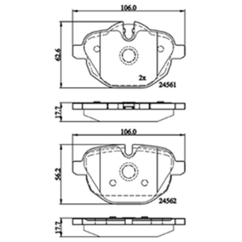 DriveTec Brake Pads DBPPAD2162