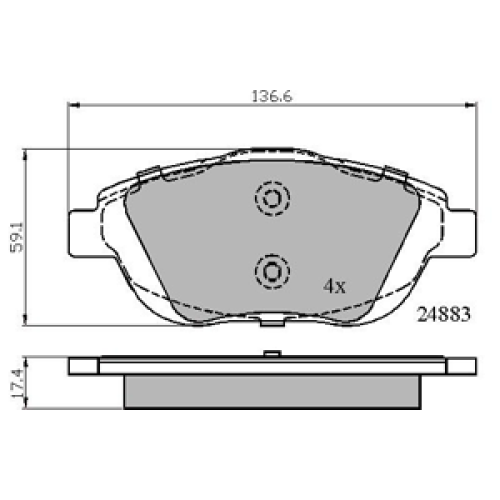 DriveTec Brake Pads DBPPAD2164