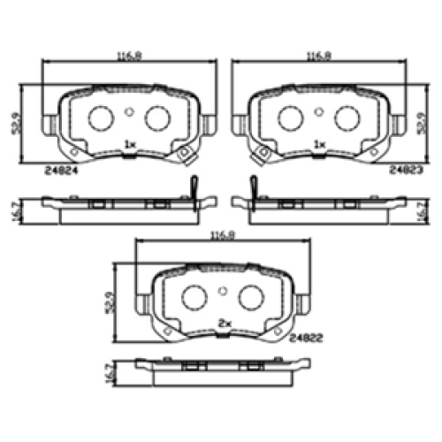 DriveTec Brake Pads DBPPAD2174