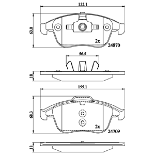 DriveTec Brake Pads DBPPAD2181