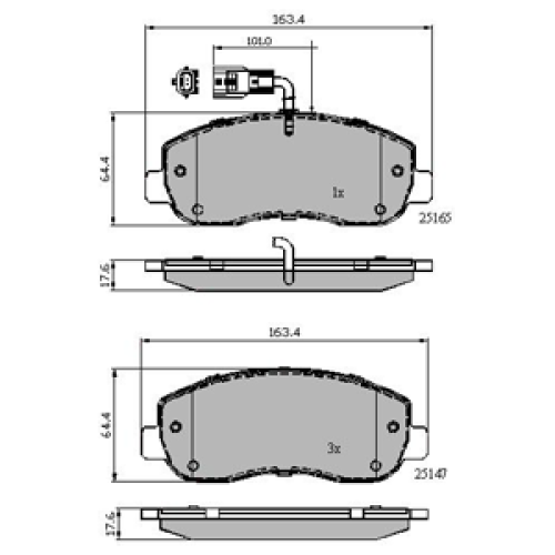 DriveTec Brake Pads DBPPAD2190