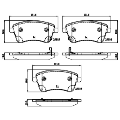 DriveTec Brake Pads DBPPAD2203