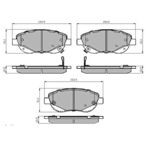 DriveTec Brake Pads DBPPAD2207