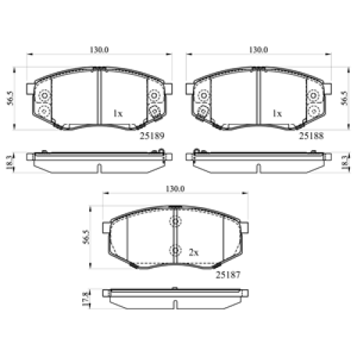 DriveTec Brake Pads DBPPAD2227