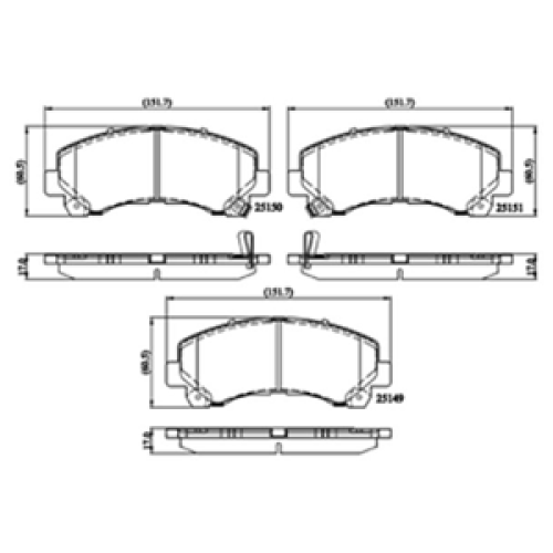 DriveTec Brake Pads DBPPAD2229