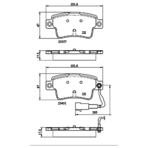 DriveTec Brake Pads DBPPAD2231