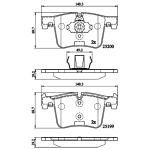 DriveTec Brake Pads DBPPAD2234