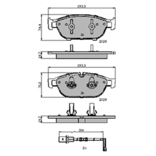 DriveTec Brake Pads DBPPAD2238