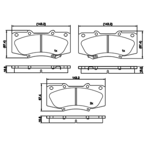 DriveTec Brake Pads DBPPAD2244