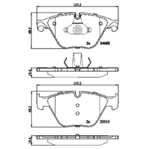 DriveTec Brake Pads DBPPAD2245
