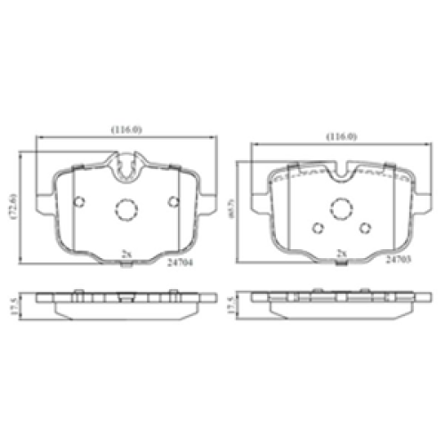 DriveTec Brake Pads DBPPAD2246