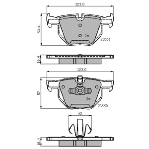 DriveTec Brake Pads DBPPAD2256