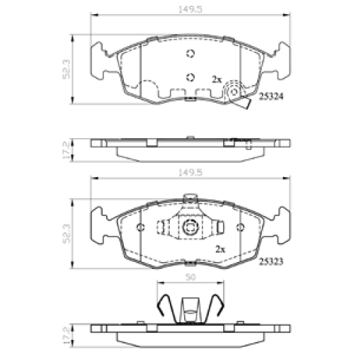 DriveTec Brake Pads DBPPAD2274