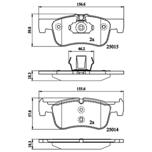 DriveTec Brake Pads DBPPAD2284