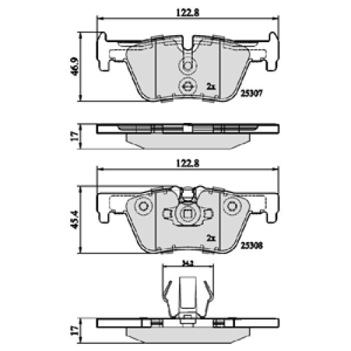 DriveTec Brake Pads DBPPAD2286