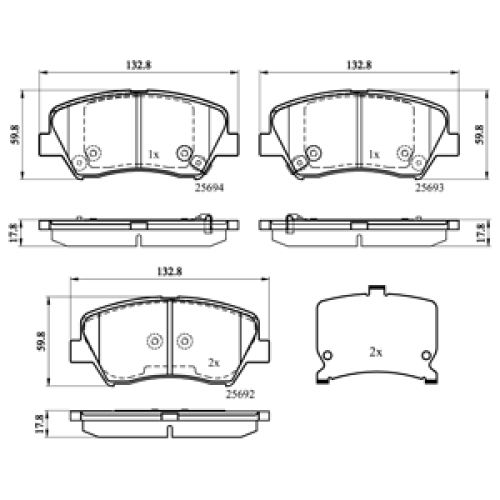 DriveTec Brake Pads DBPPAD2293
