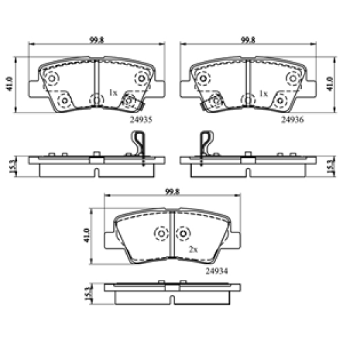 DriveTec Brake Pads DBPPAD2295