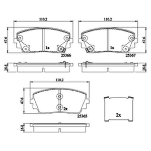 DriveTec Brake Pads DBPPAD2296