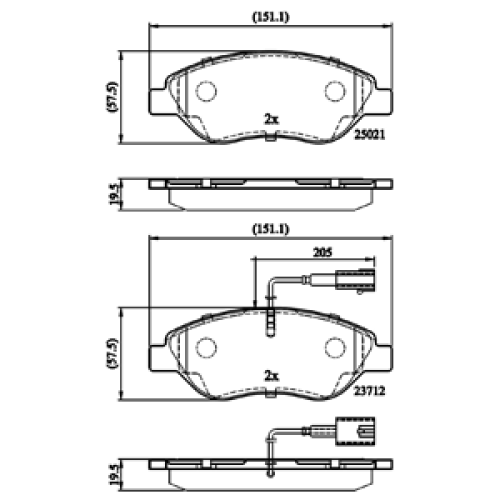 DriveTec Brake Pads DBPPAD2299