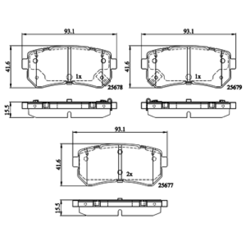 DriveTec Brake Pads DBPPAD2303