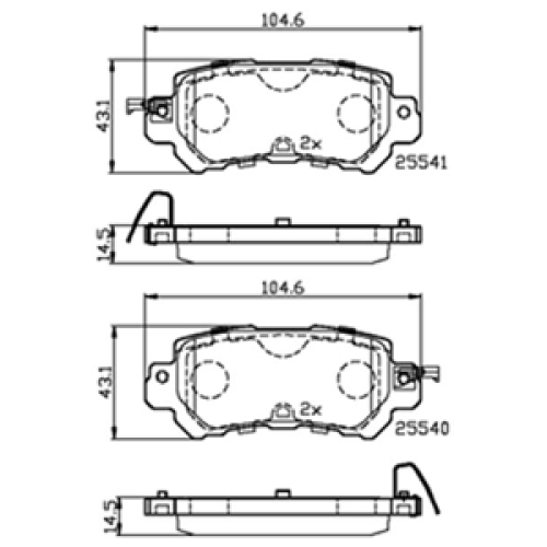 DriveTec Brake Pads DBPPAD2482
