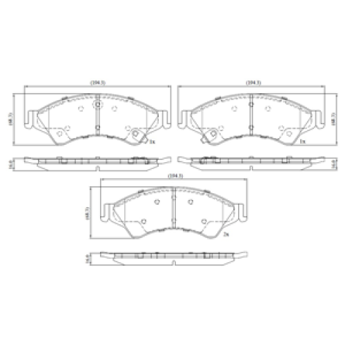DriveTec Brake Pads DBPPAD2484