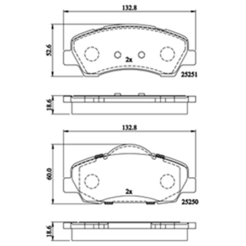 DriveTec Brake Pads DBPPAD2485