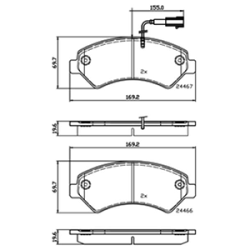 DriveTec Brake Pads DBPPAD2492