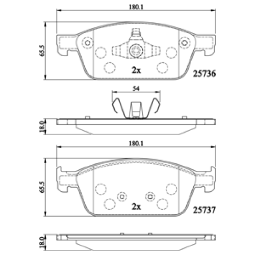 DriveTec Brake Pads DBPPAD2495