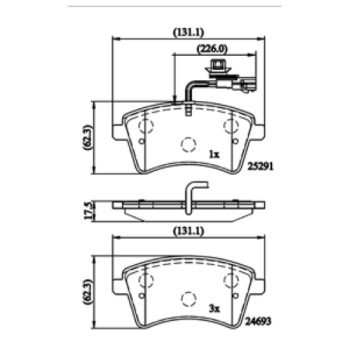 DriveTec Brake Pads DBPPAD2504