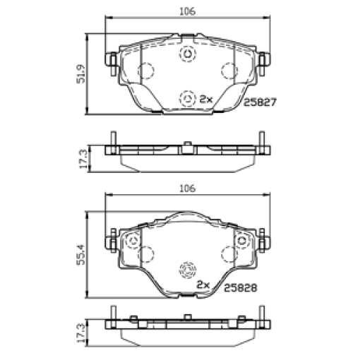 DriveTec Brake Pads DBPPAD2509